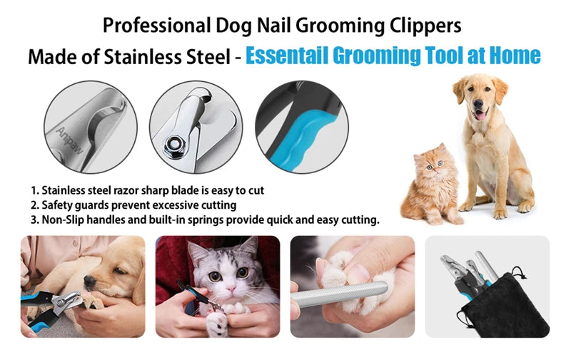 Stainless Pet Nail Clippers with Guard
