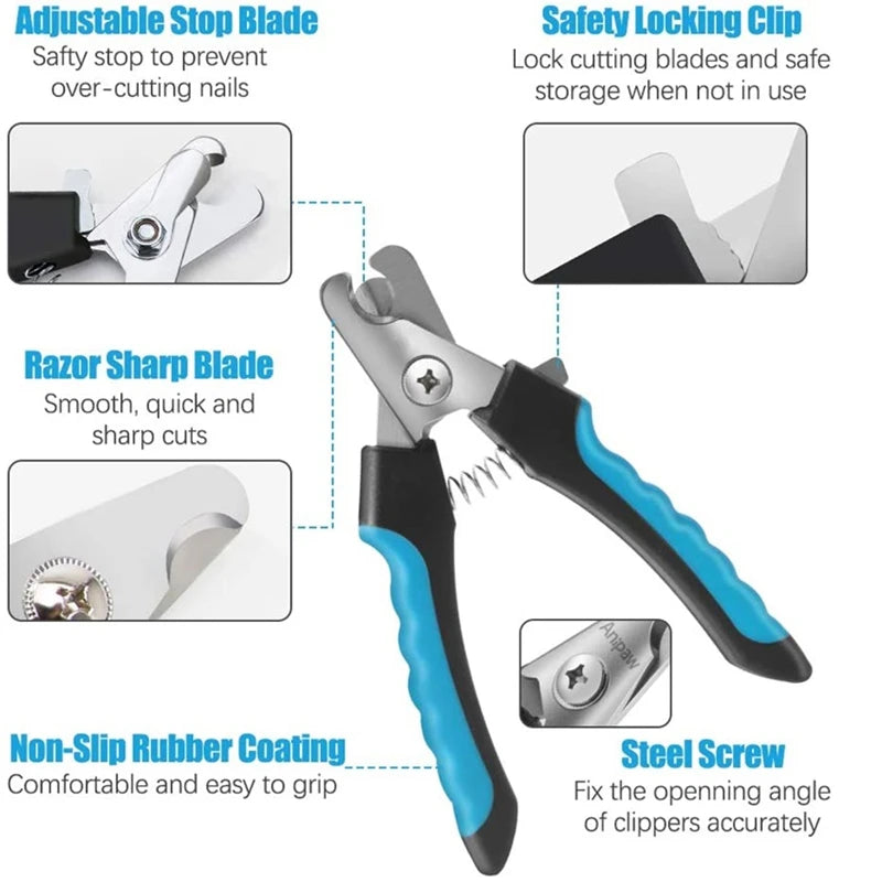 Stainless Pet Nail Clippers with Guard