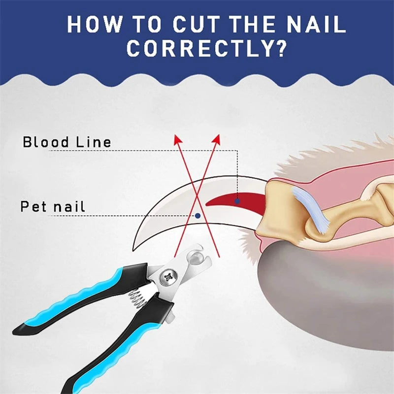 Stainless Pet Nail Clippers with Guard