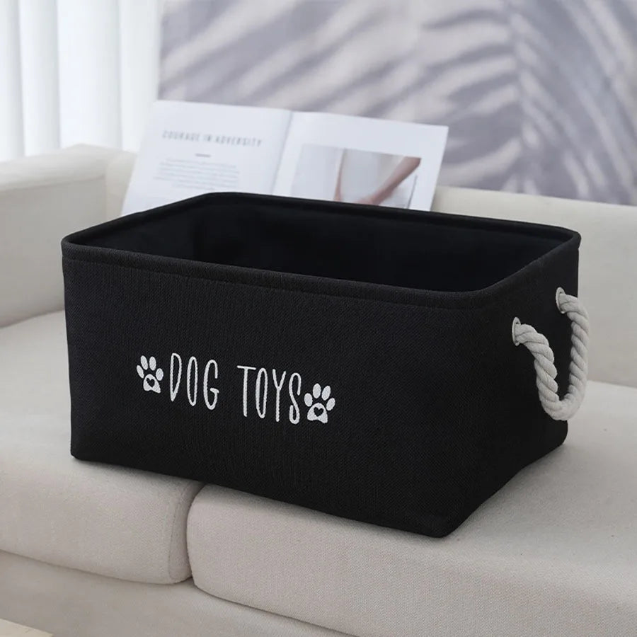 Canvas Storage Basket for Pet Toys