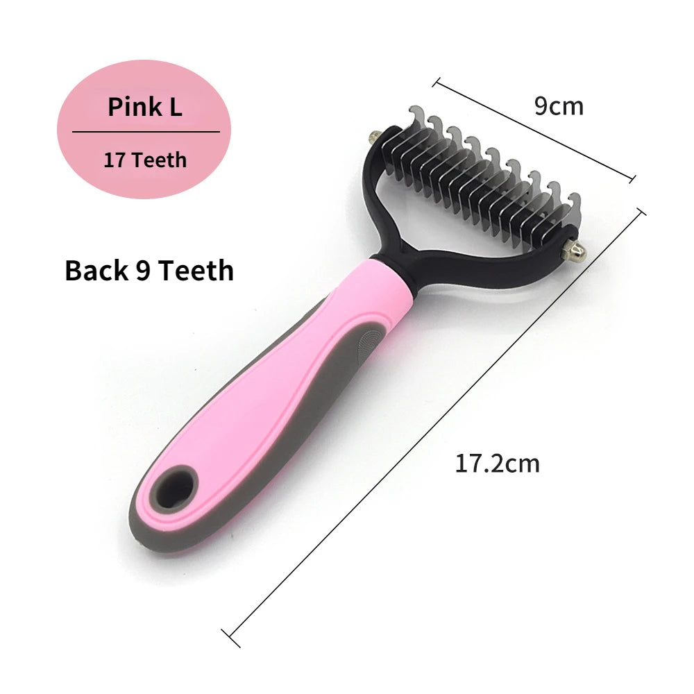 Pet Deshedding Comb & Fur Remover