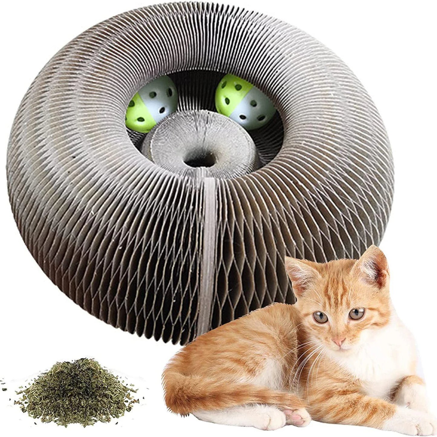 Magic Cat Scratcher Toy – Round Ball & Claw Board