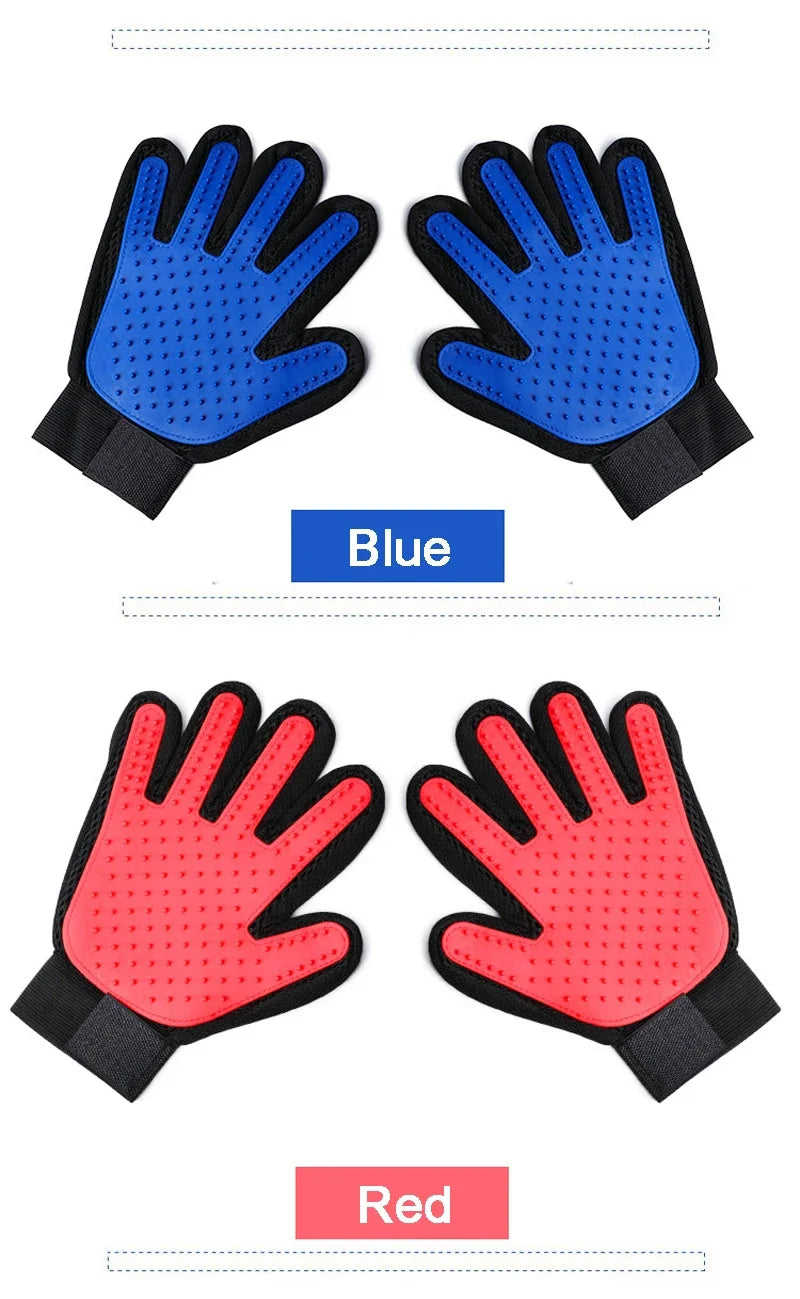 Silicone Grooming Gloves for Dogs & Cats