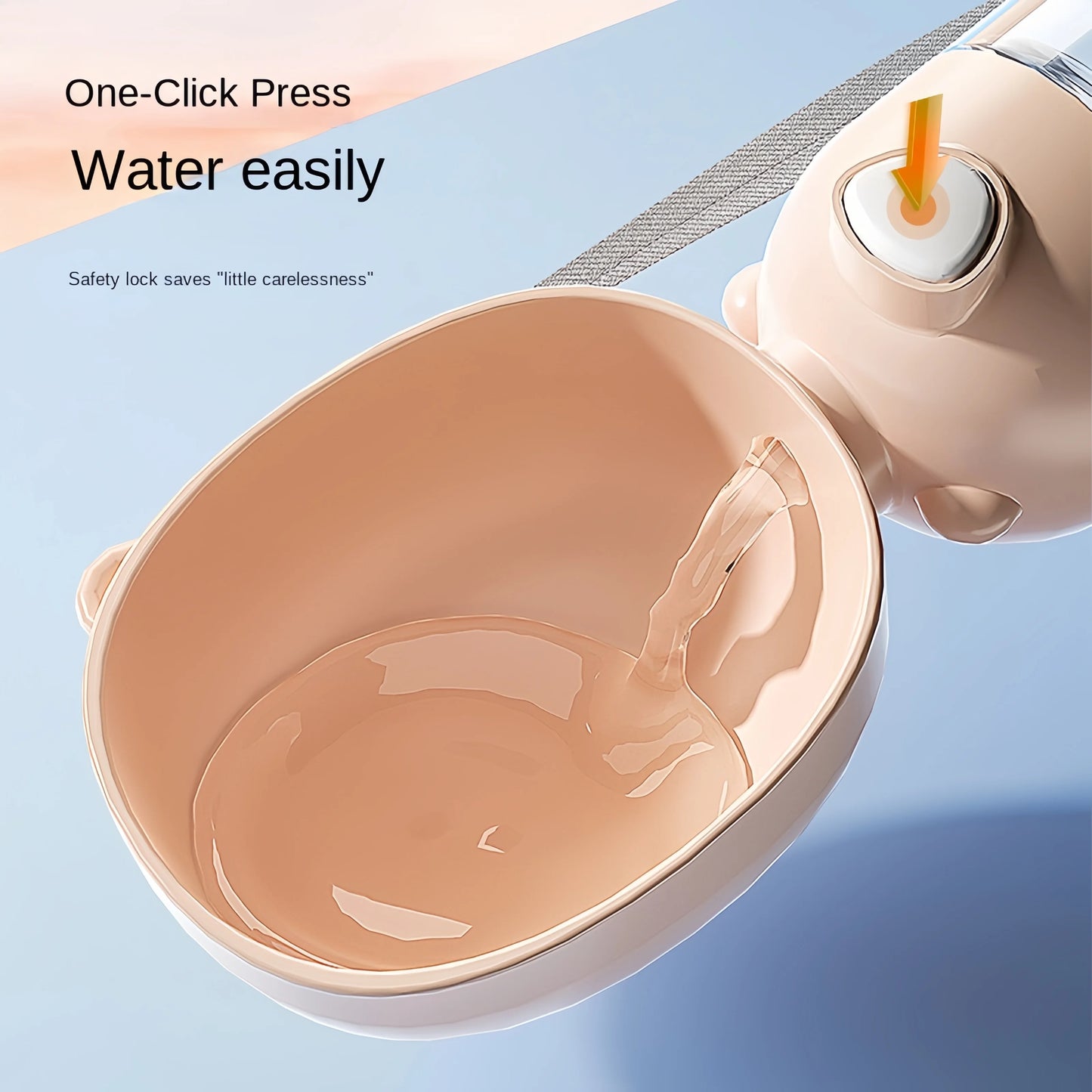 Pet Travel Water Bottle with Bowl