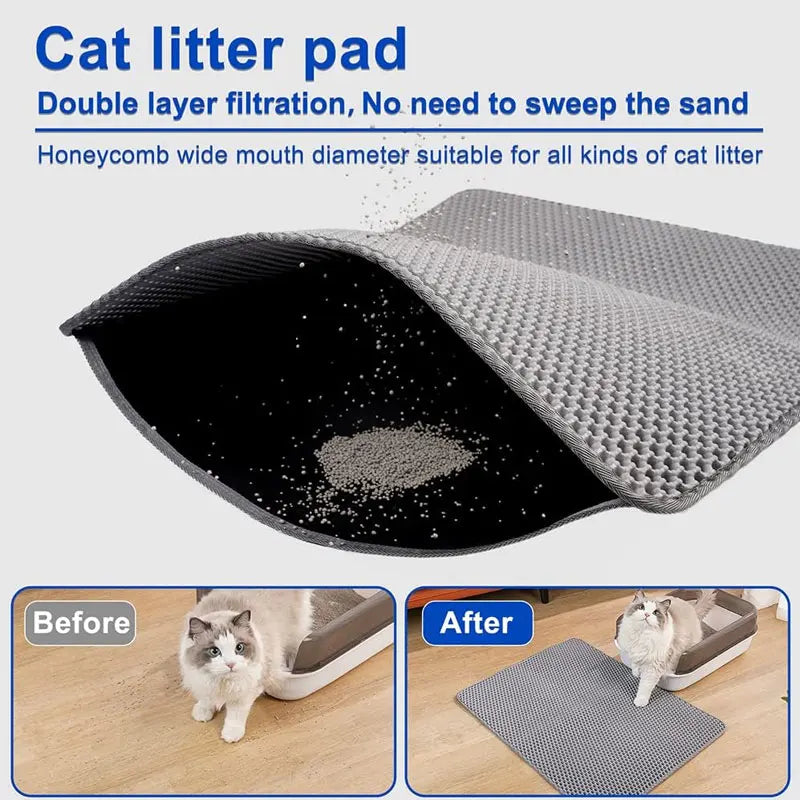 Double-Layer Litter Catch Mat