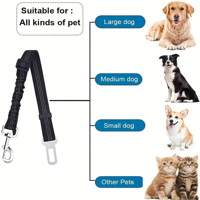 Adjustable Reflective Pet Car Seat Belt