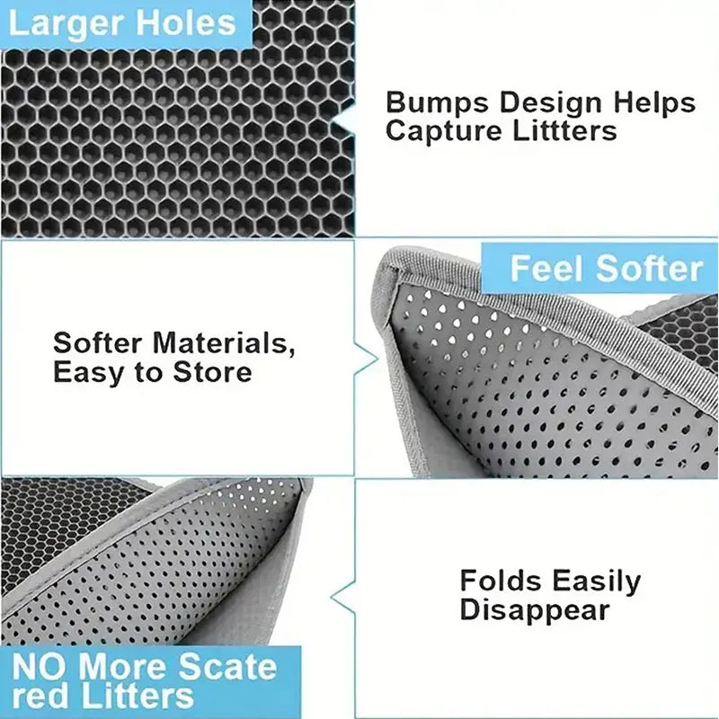 Double-Layer Litter Catch Mat