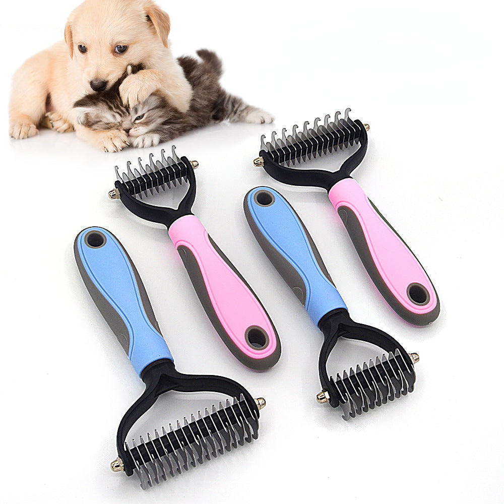 Pet Deshedding Comb & Fur Remover