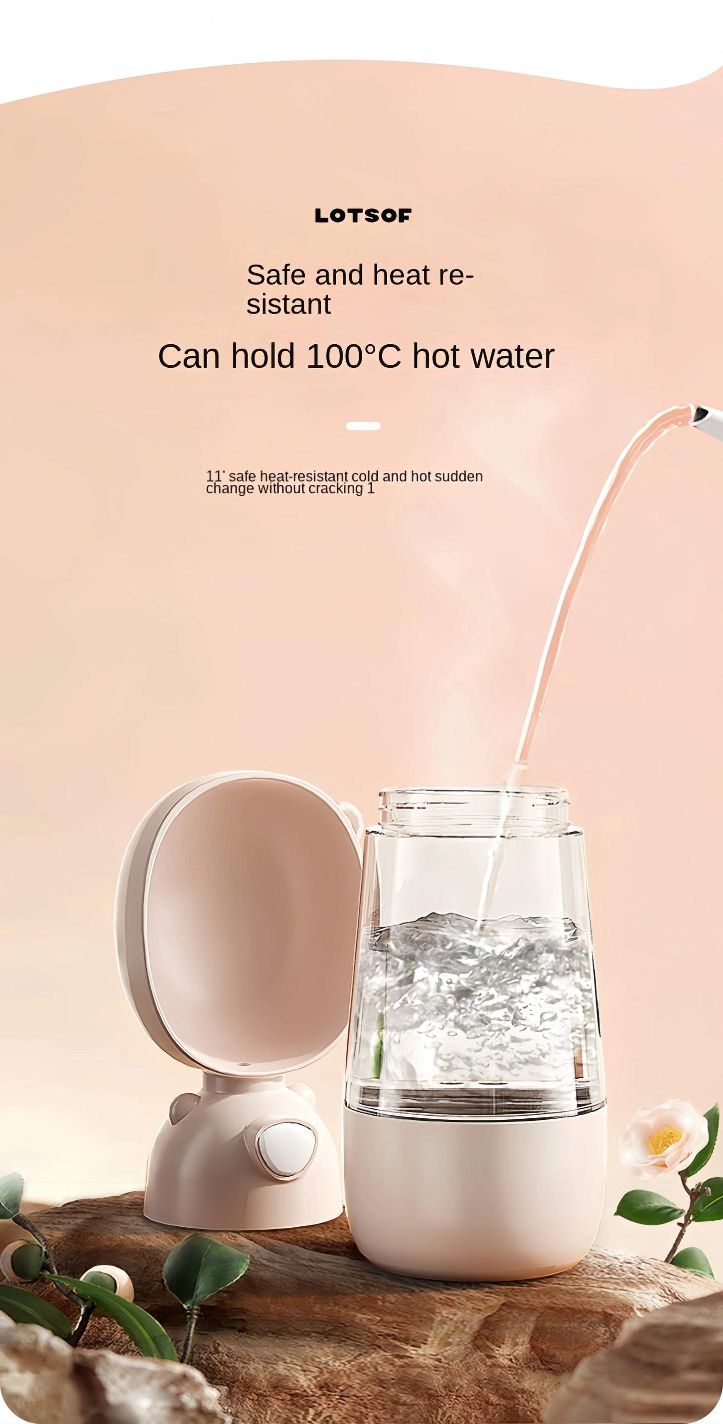Pet Travel Water Bottle with Bowl