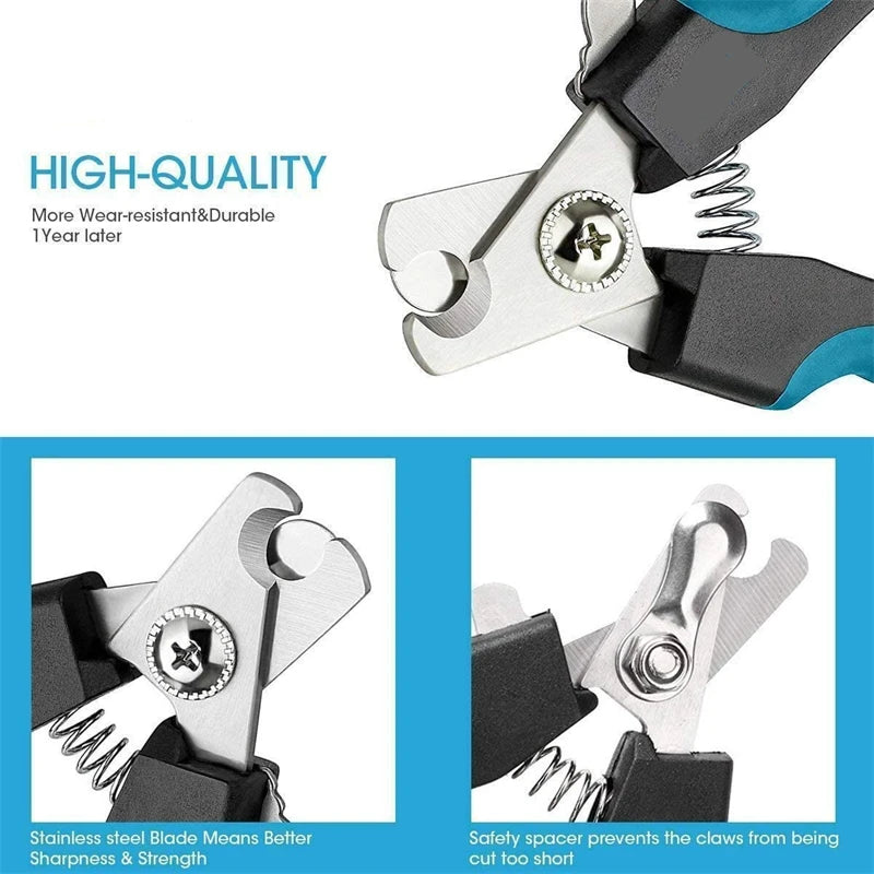 Stainless Pet Nail Clippers with Guard