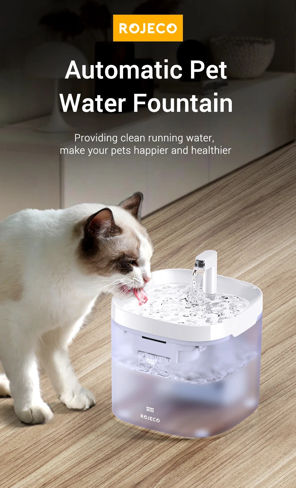 Smart Pet Water Fountain with Filter