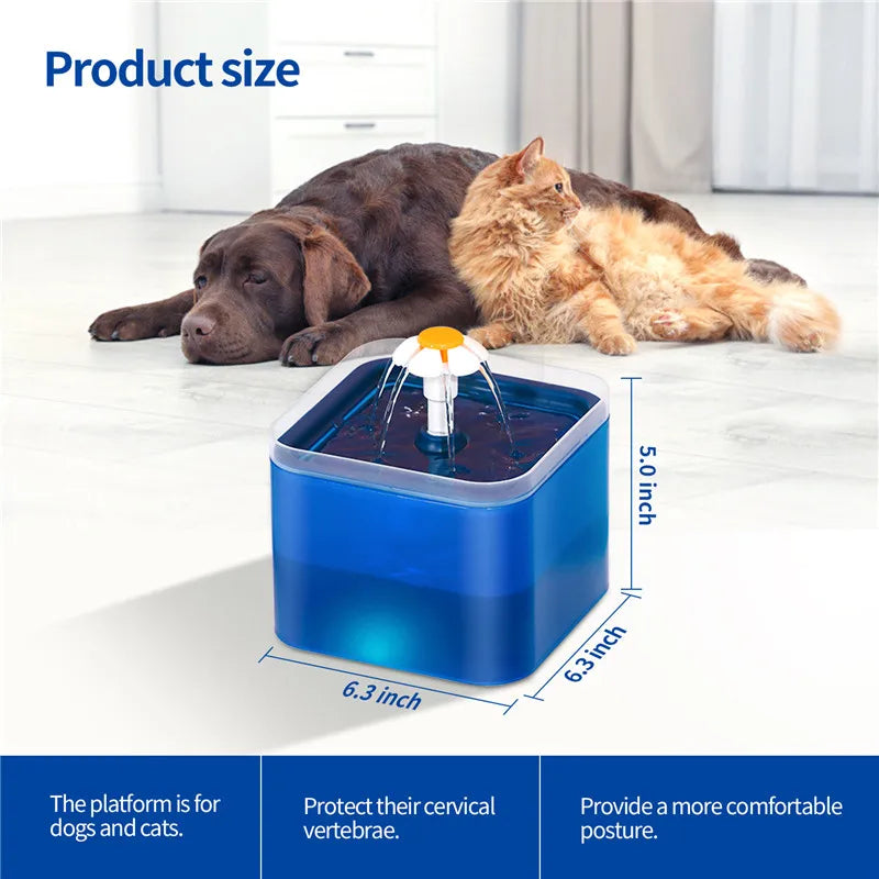Pet Water Fountain with Light