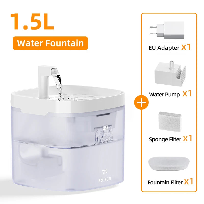 Smart Pet Water Fountain with Filter