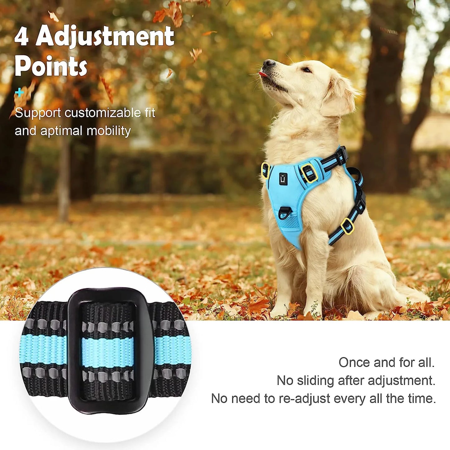Adjustable No-Pull Pet Harness