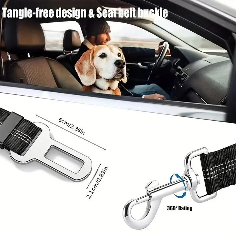 Adjustable Reflective Pet Car Seat Belt