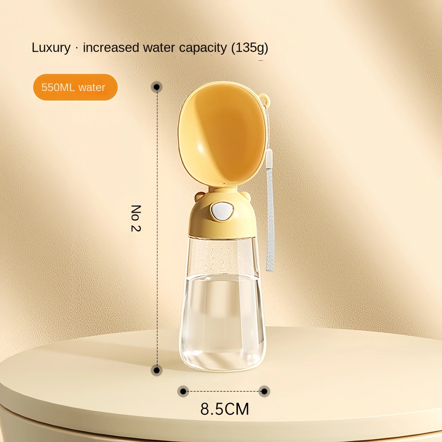 Pet Travel Water Bottle with Bowl