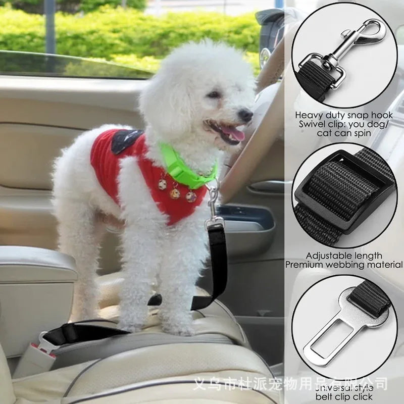 Adjustable Reflective Pet Car Seat Belt