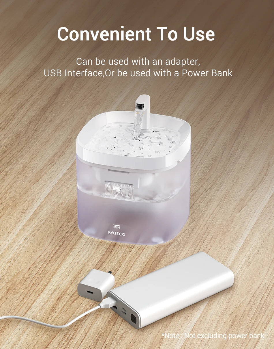 Smart Pet Water Fountain with Filter