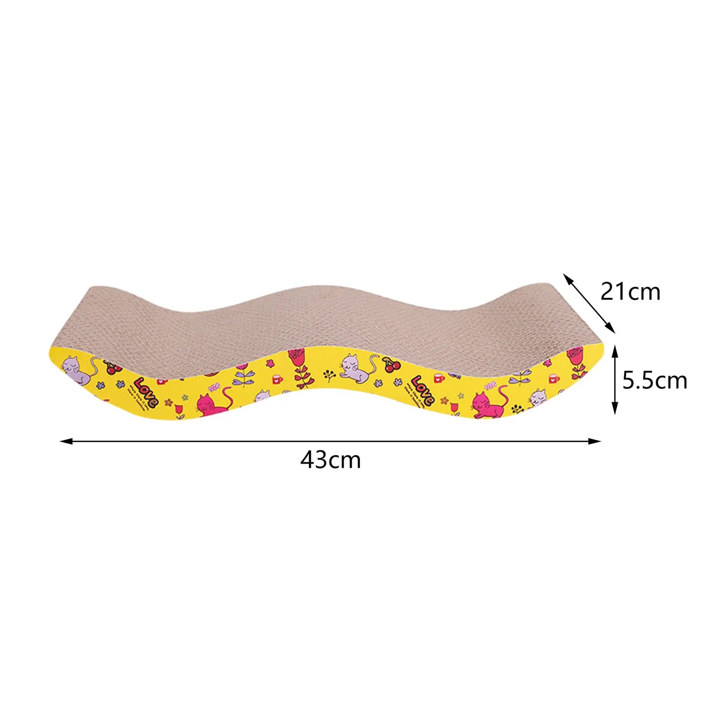 Cat Scratcher Lounge – Durable Cardboard Bed