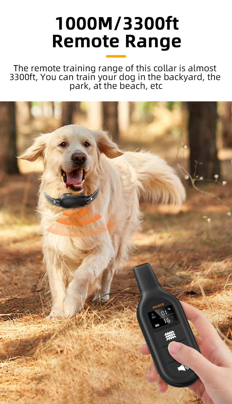 Rechargeable Pet Training Collar