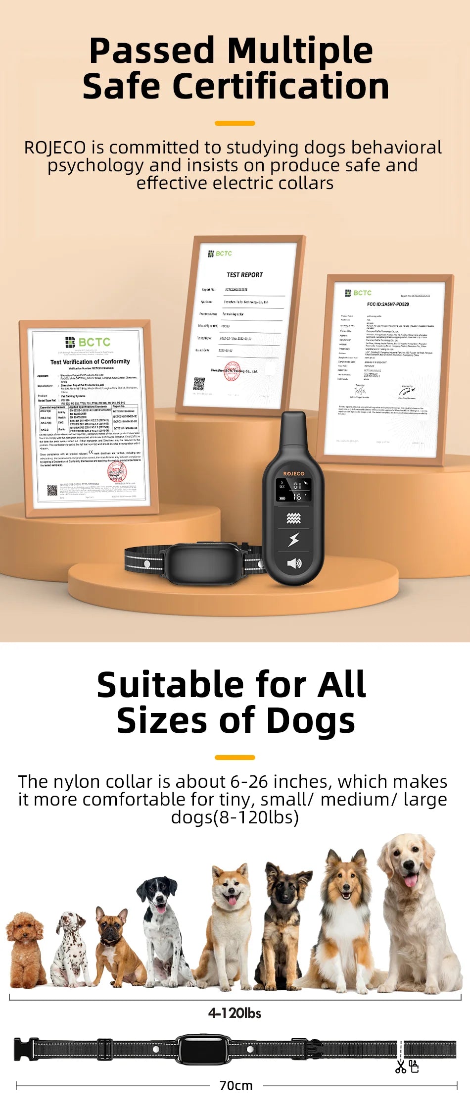 Rechargeable Pet Training Collar