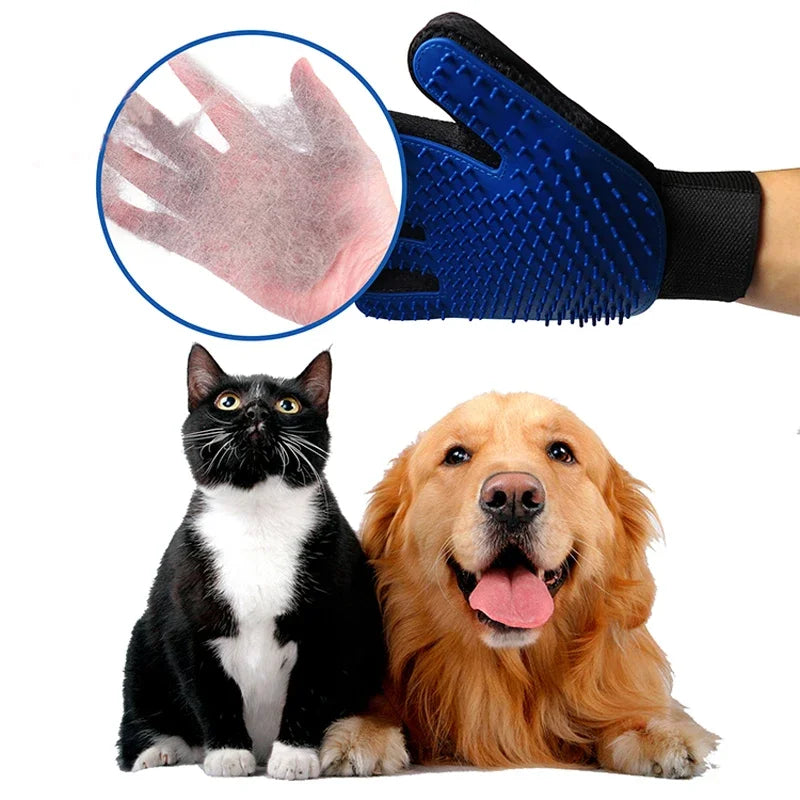 Silicone Grooming Gloves for Dogs & Cats