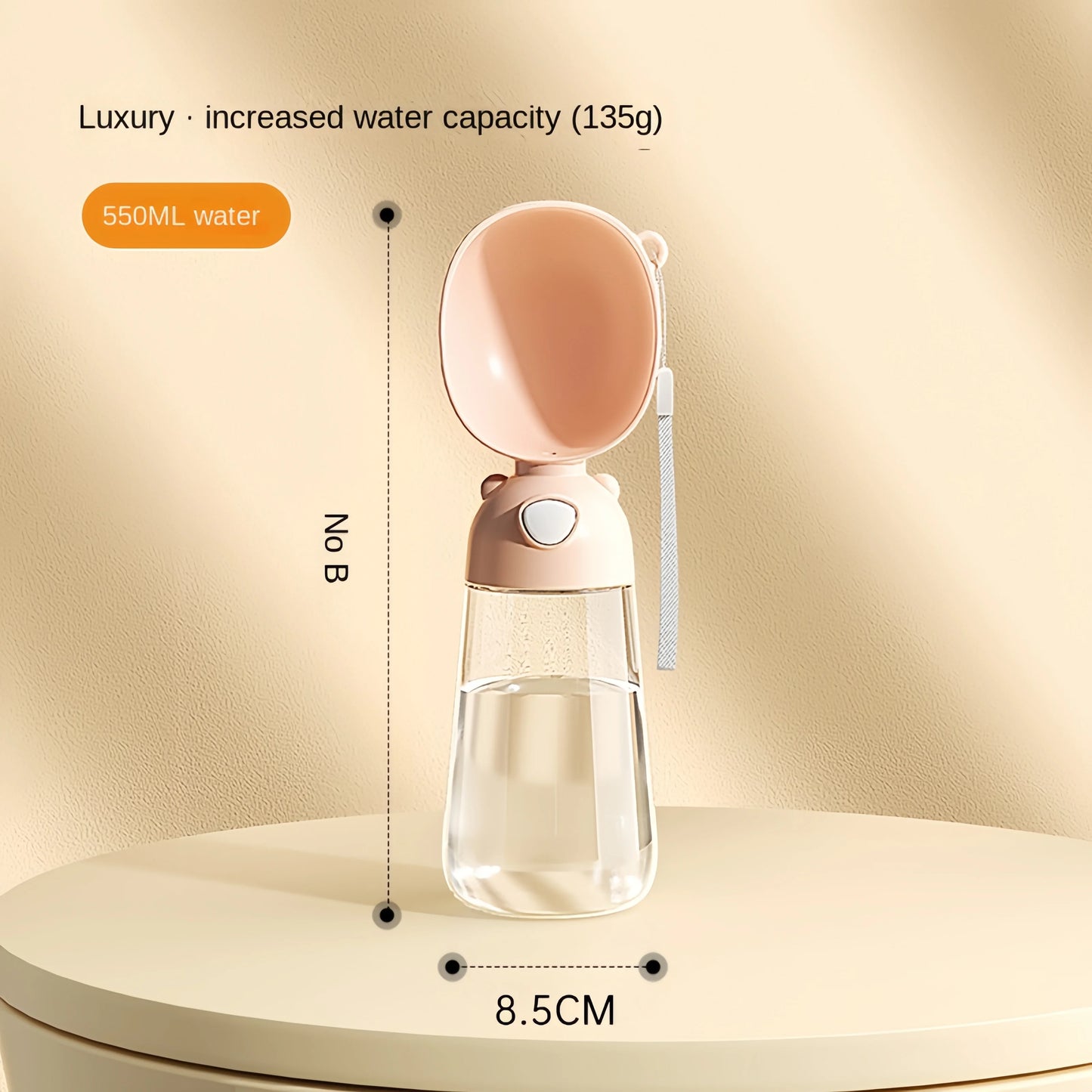 Pet Travel Water Bottle with Bowl