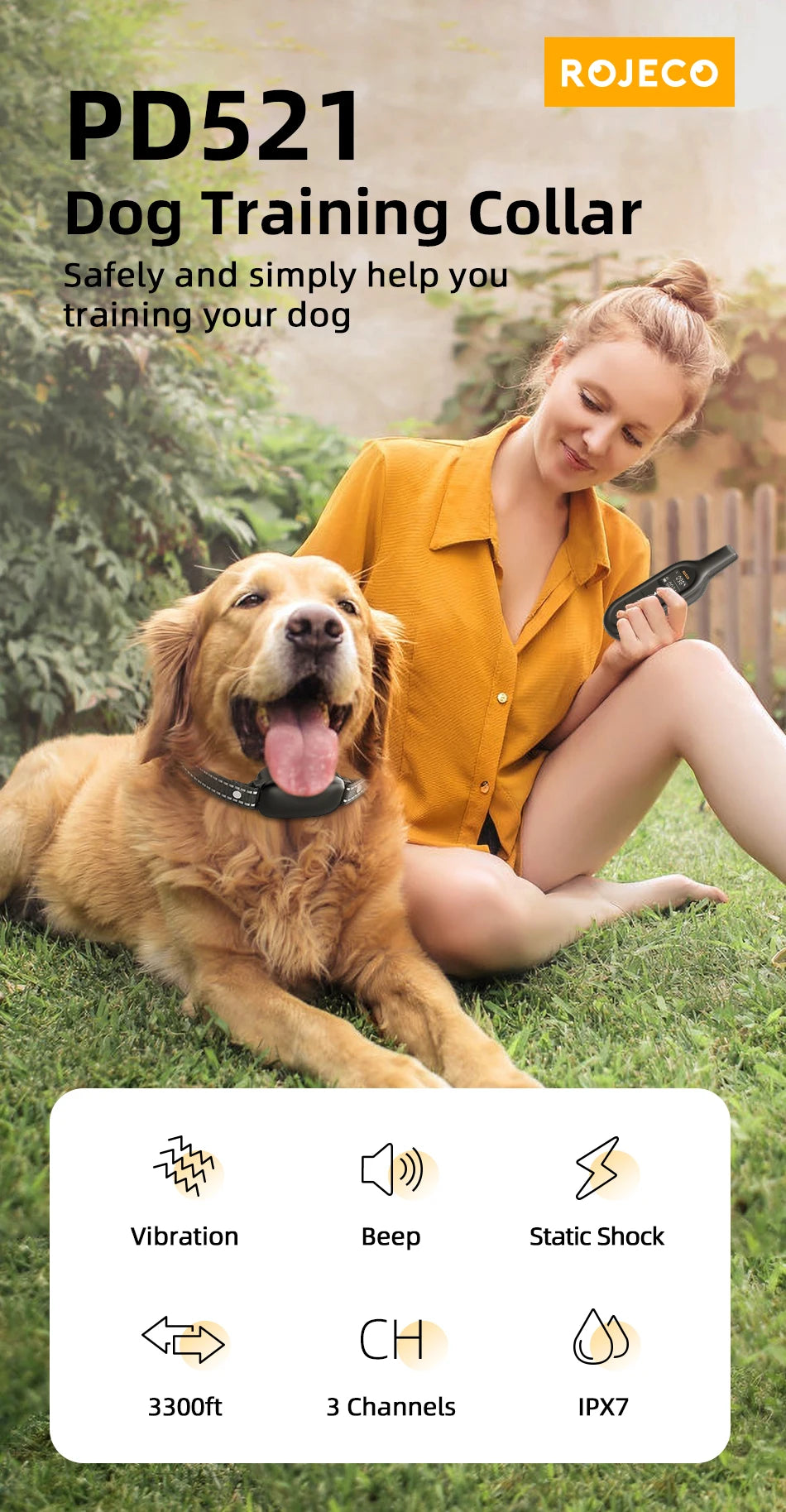 Rechargeable Pet Training Collar