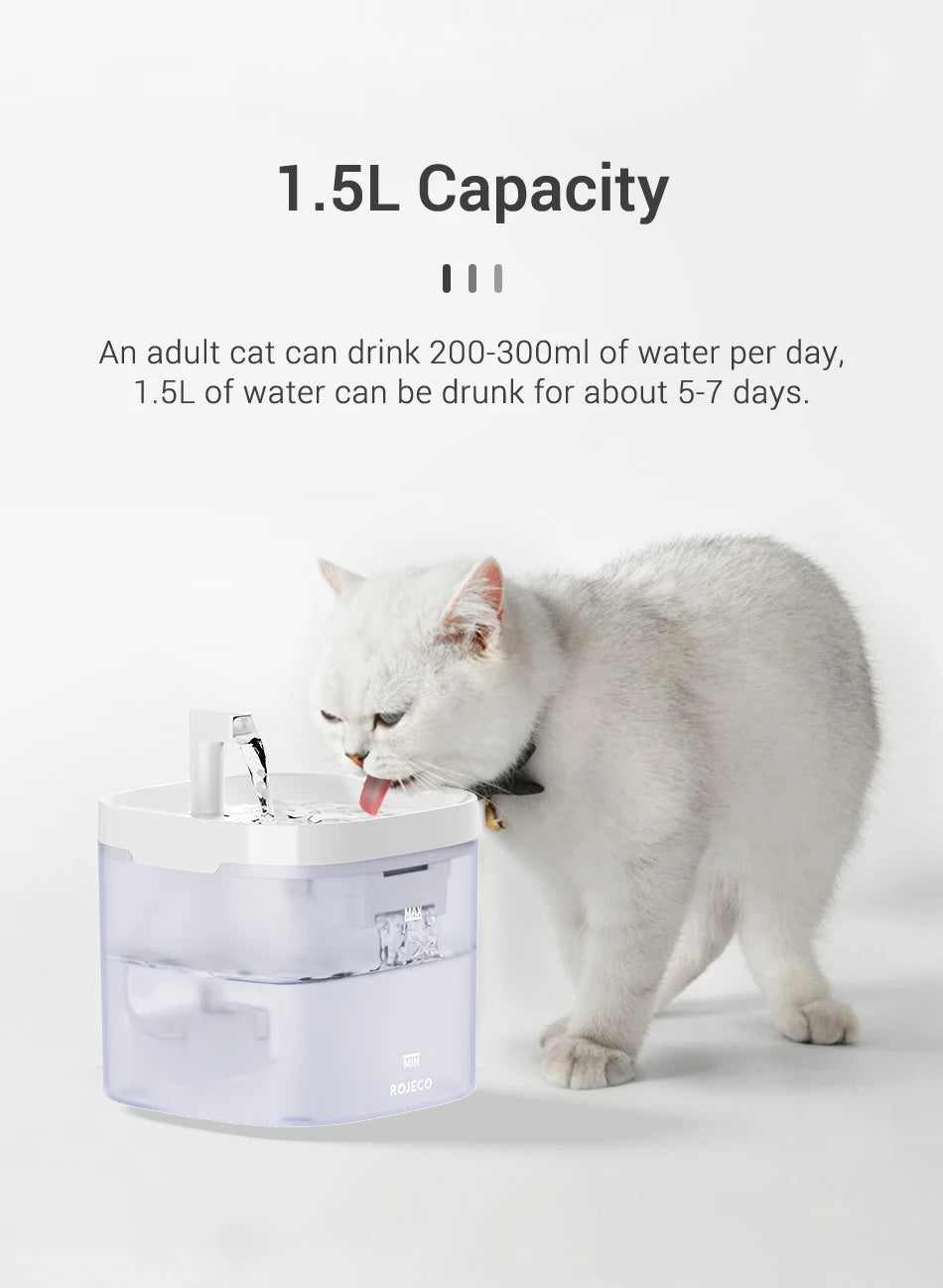 Smart Pet Water Fountain with Filter