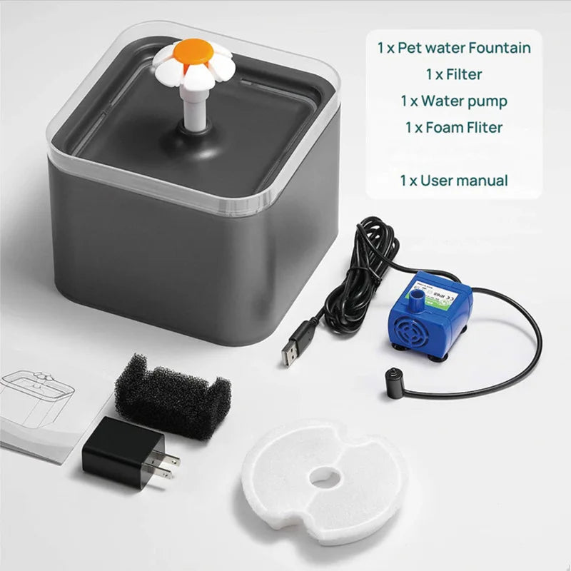 Pet Water Fountain with Light