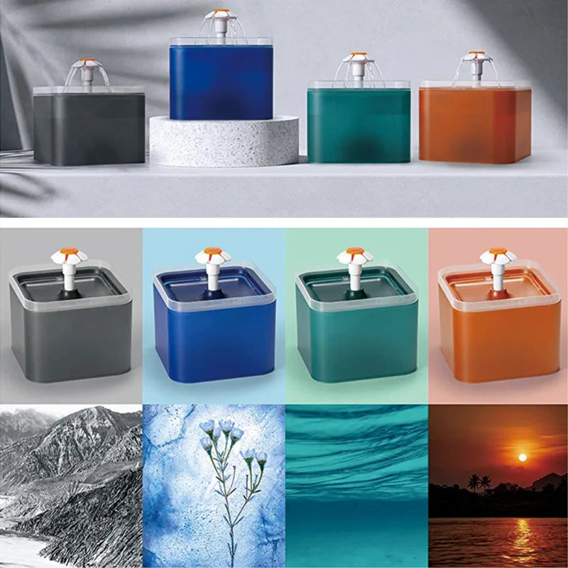Pet Water Fountain with Light